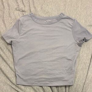 Wild Fable Light Blue Crop Top